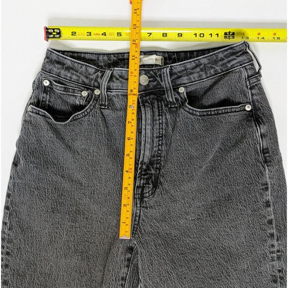 Madewell Curvy Perfect Vintage Jeans 28 Charcoal Gray Mom Jean Aesthetic '90s - Picture 7 of 11